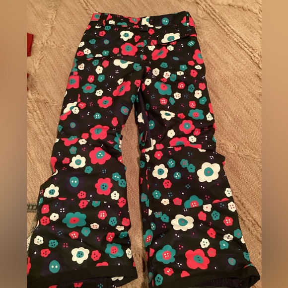NWOT BURTON GIRLS ELITE CARGO FLORAL DESIGN SNOW PANTS SZ. XS - Picture 7 of 13